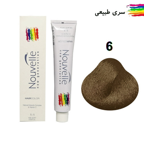رنگ موی ایتالیایی نوول شماره 6 طبیعی