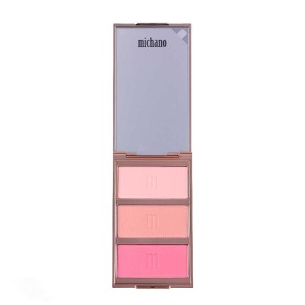 پالت رژگونه 3 رنگ شماره 420 میچانو MICHANO Blush Palette