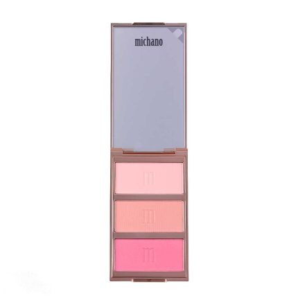 پالت رژگونه 3 رنگ شماره 420 میچانو MICHANO Blush Palette