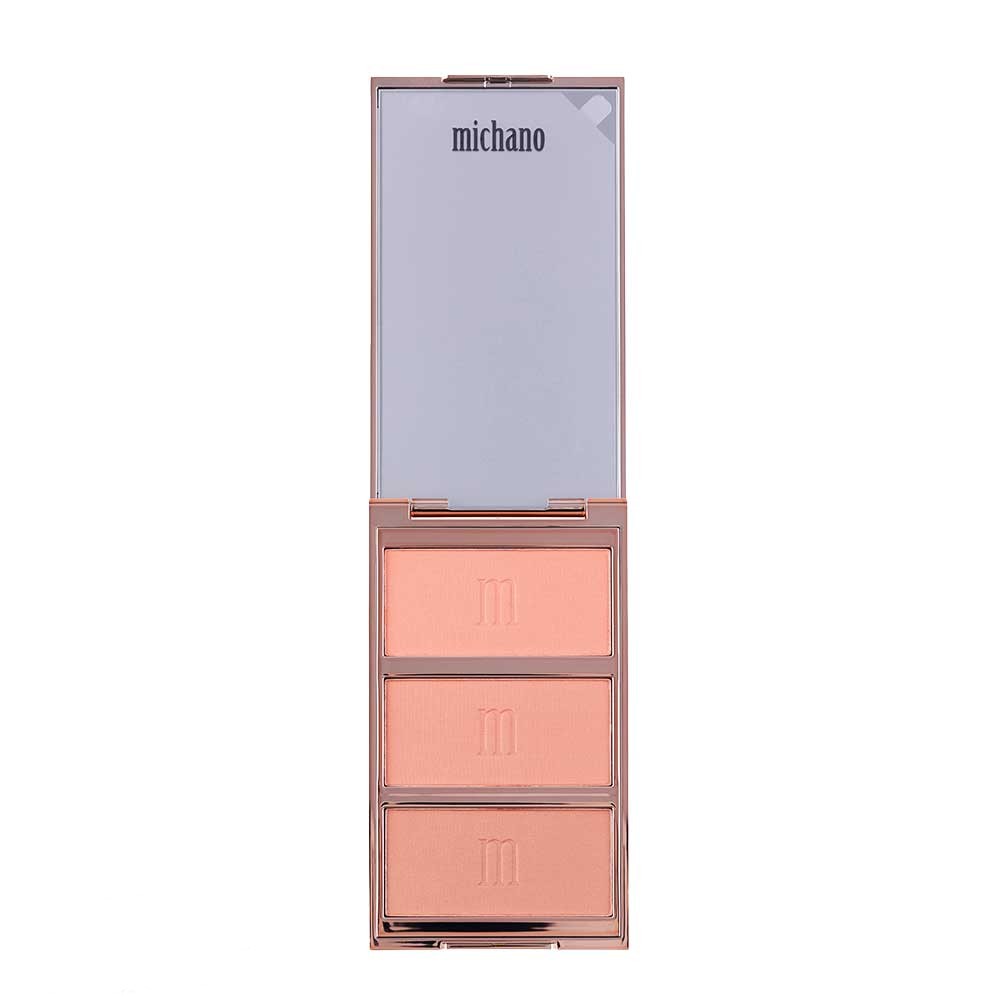 پالت رژگونه 3 رنگ شماره 440 میچانو MICHANO Blush Palette