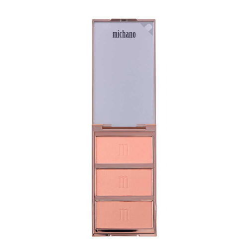 پالت رژگونه 3 رنگ شماره 440 میچانو MICHANO Blush Palette