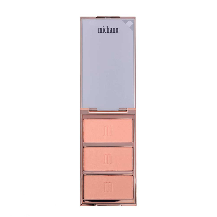 پالت رژگونه 3 رنگ شماره 440 میچانو MICHANO Blush Palette