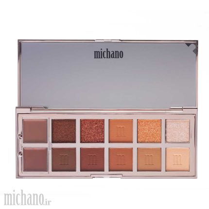 پالت سایه 12 رنگ COPPER GLOW میچانو MICHANO Eyeshadow Palette