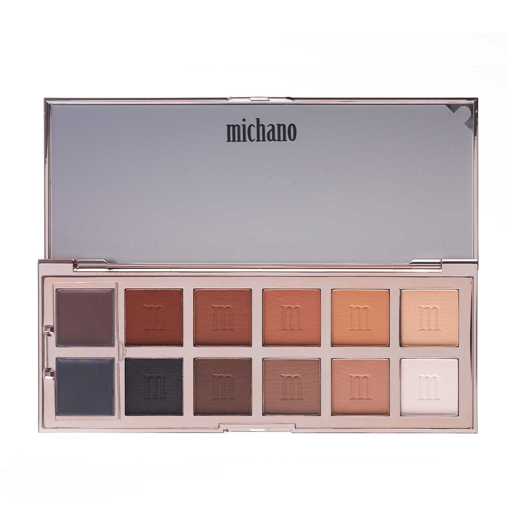 پالت سایه 12 رنگ NUDE WHISPER میچانو MICHANO Eyeshadow Palette