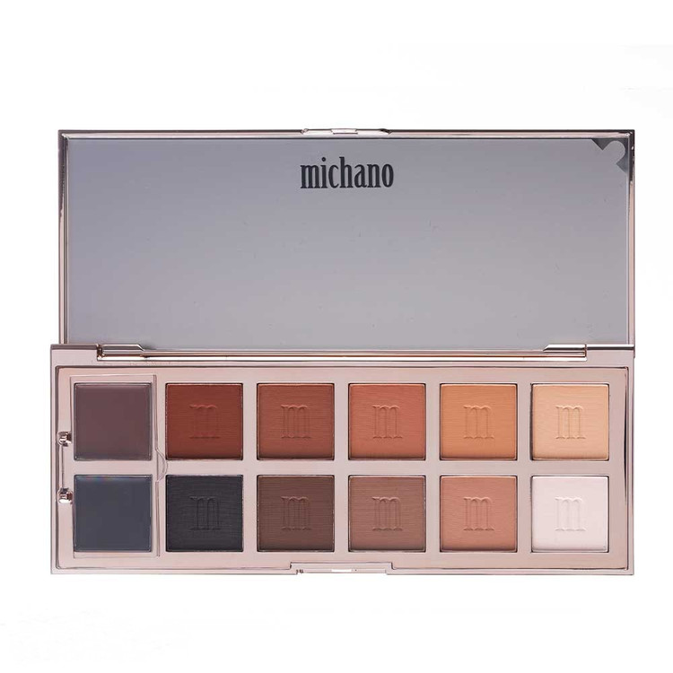 پالت سایه 12 رنگ NUDE WHISPER میچانو MICHANO Eyeshadow Palette